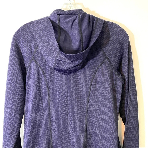 Mondetta purple zip up jacket coat herringbone women’s size small - Picture 9 of 10